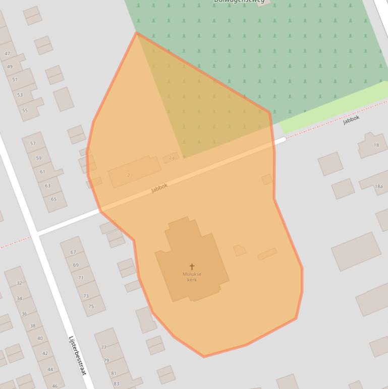 Kaart van postcodegebied 4043NZ.