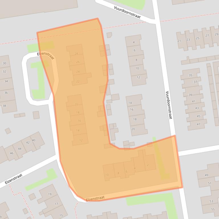 Kaart van postcodegebied 4043PB.