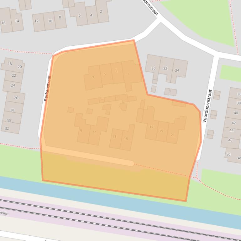 Kaart van postcodegebied 4043PD.