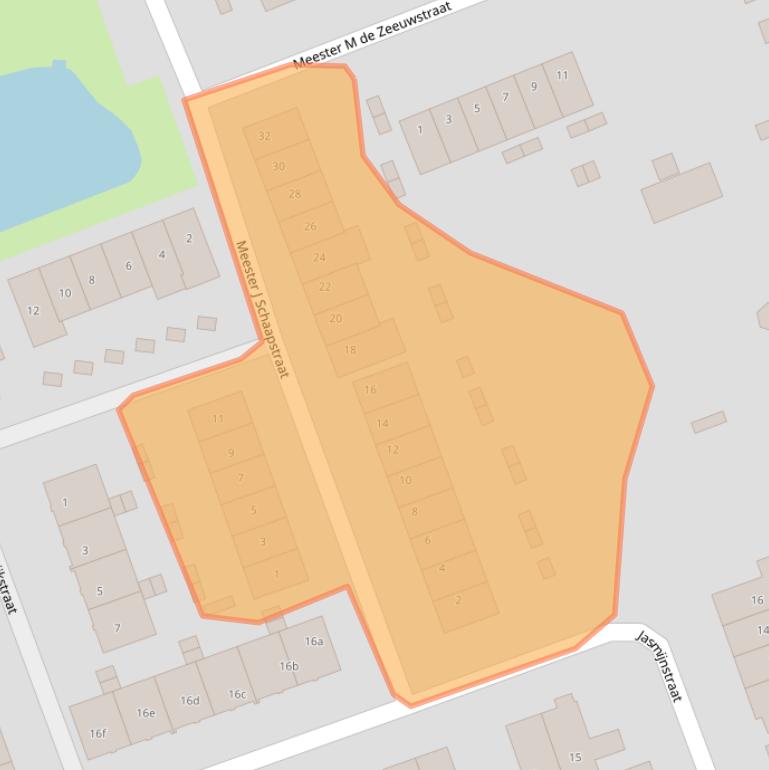 Kaart van postcodegebied 4043SC.