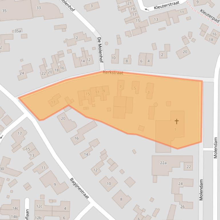 Kaart van postcodegebied 4051AA.
