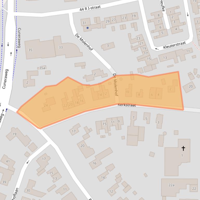 Kaart van postcodegebied 4051AB.