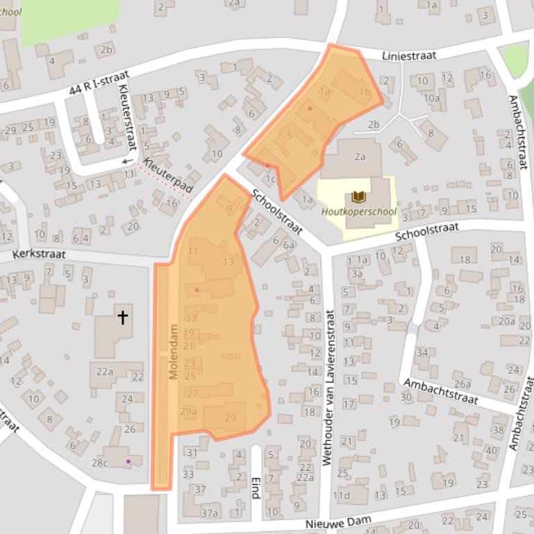 Kaart van postcodegebied 4051BG.