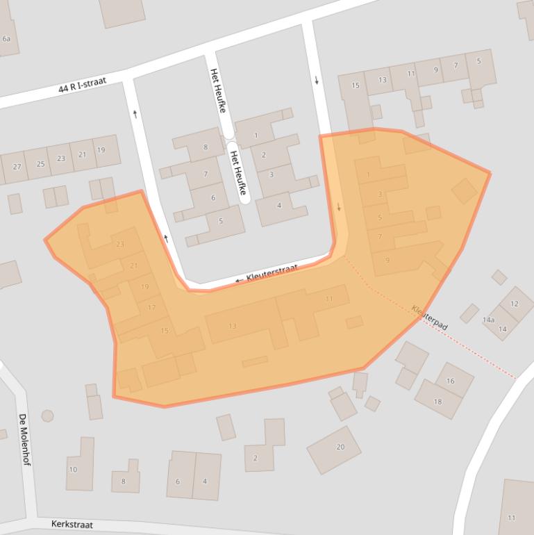 Kaart van postcodegebied 4051BS.