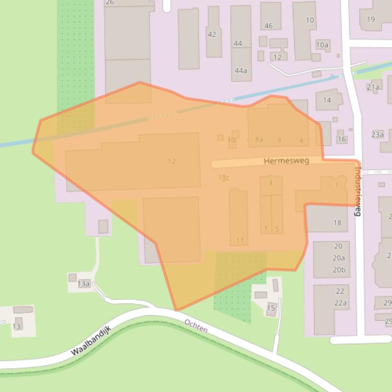 Kaart van postcodegebied 4051BV.