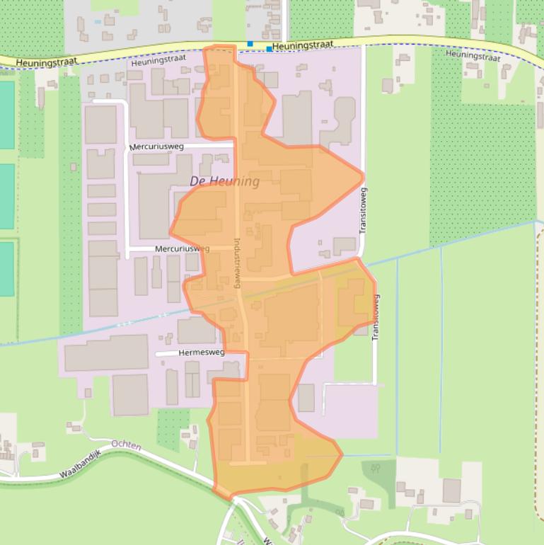 Kaart van postcodegebied 4051BW.