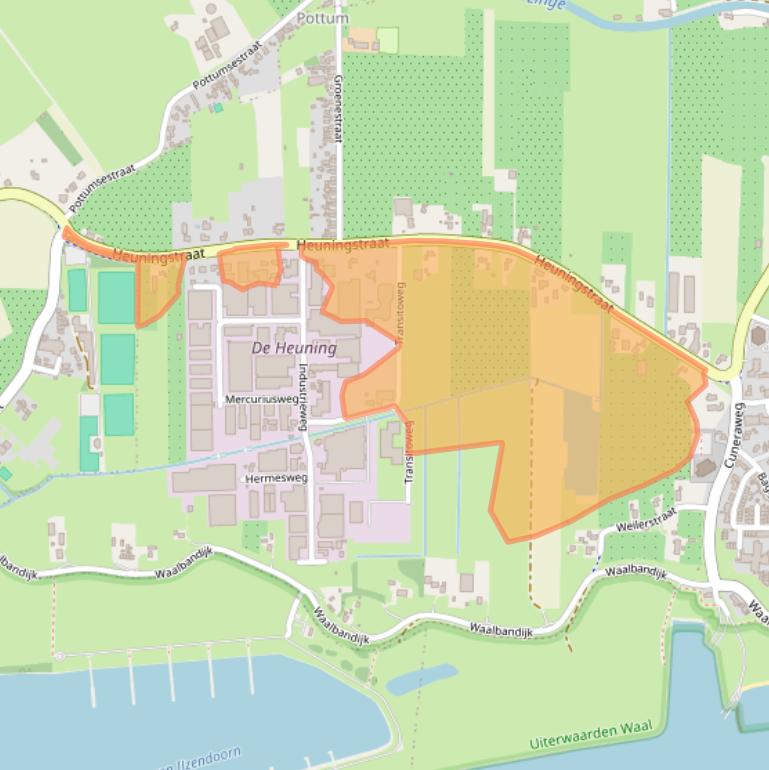 Kaart van postcodegebied 4051CA.