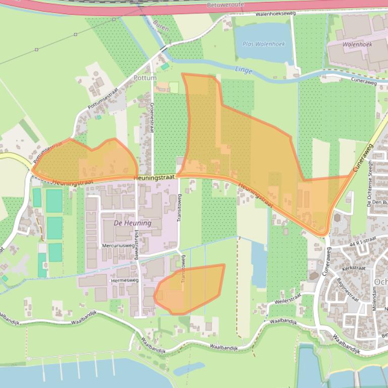 Kaart van postcodegebied 4051CB.