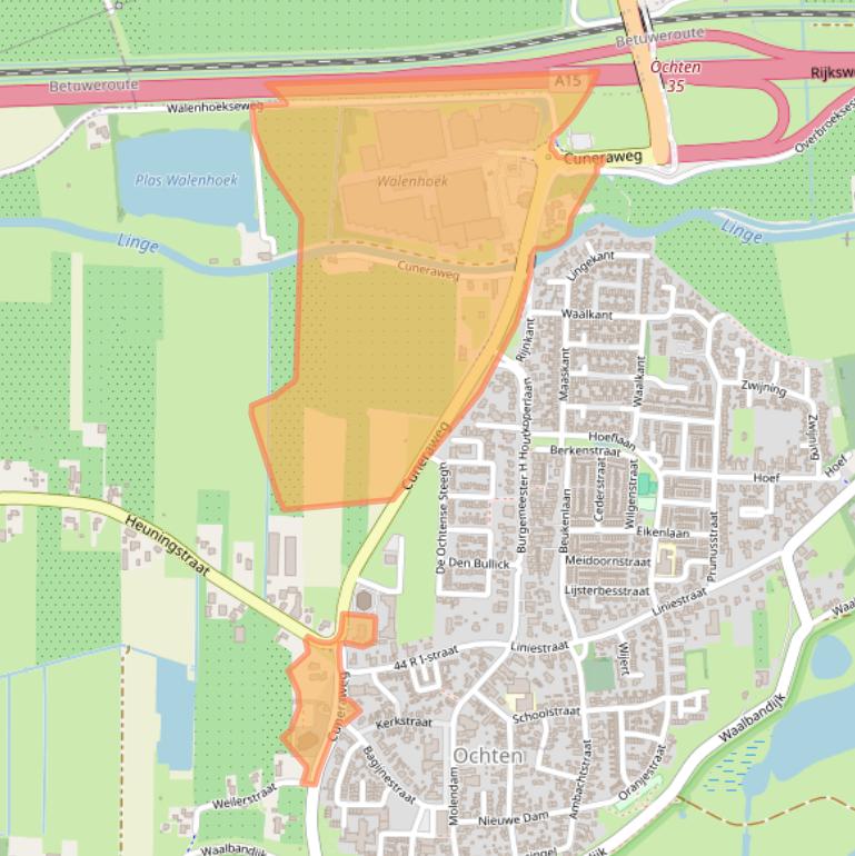 Kaart van postcodegebied 4051CE.