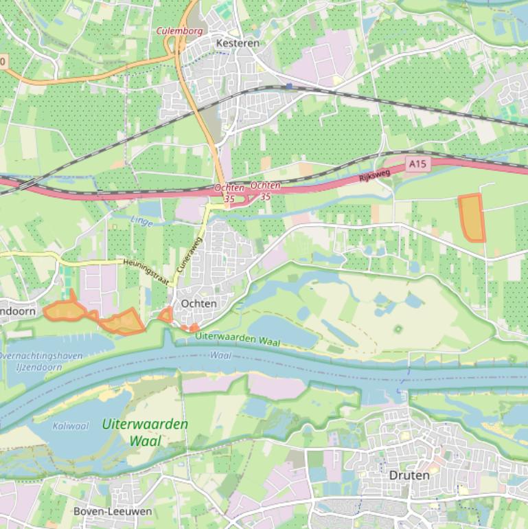 Kaart van postcodegebied 4051CJ.