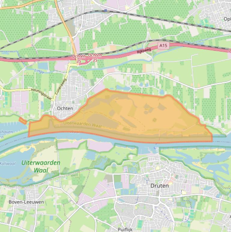 Kaart van postcodegebied 4051CL.