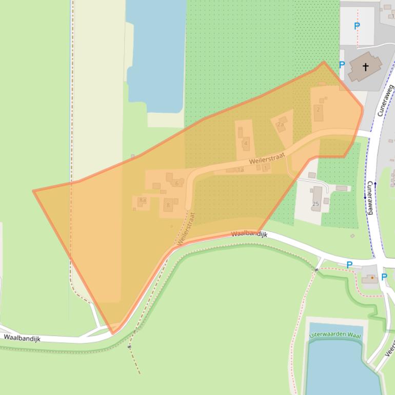 Kaart van postcodegebied 4051CN.