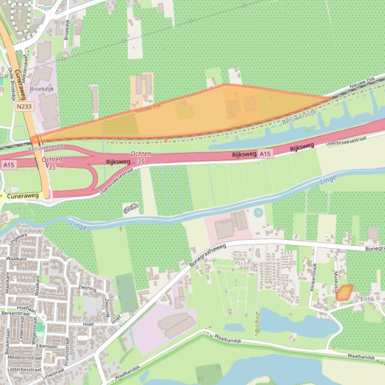 Kaart van postcodegebied 4051CS.