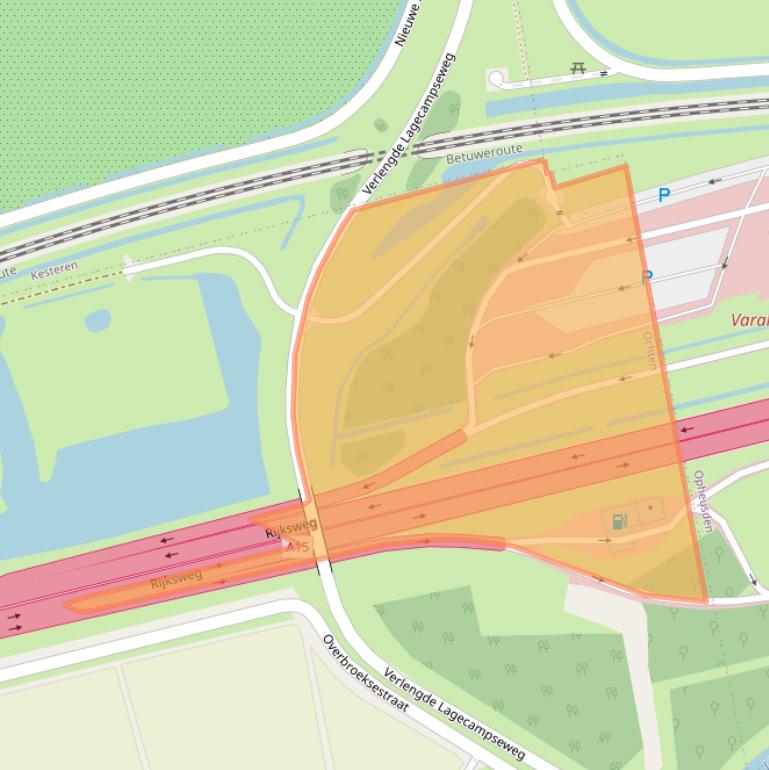 Kaart van postcodegebied 4051CZ.