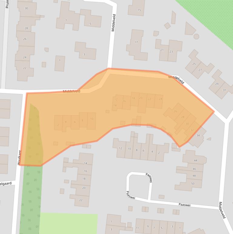 Kaart van postcodegebied 4051DA.