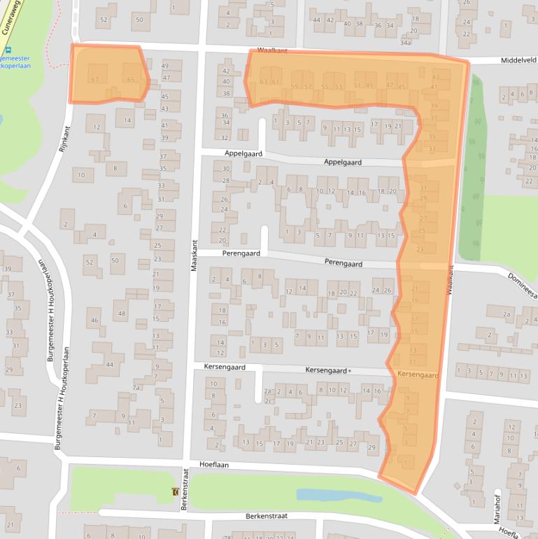 Kaart van postcodegebied 4051EJ.