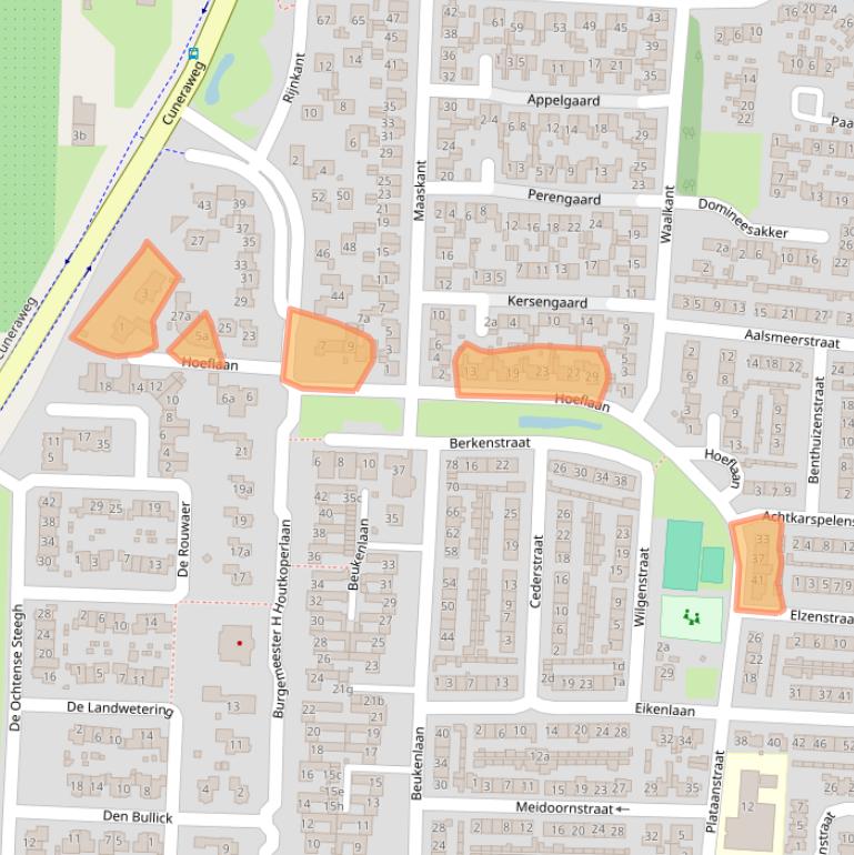 Kaart van postcodegebied 4051EM.