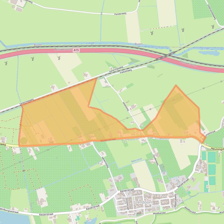 Kaart van postcodegebied 4053HE.