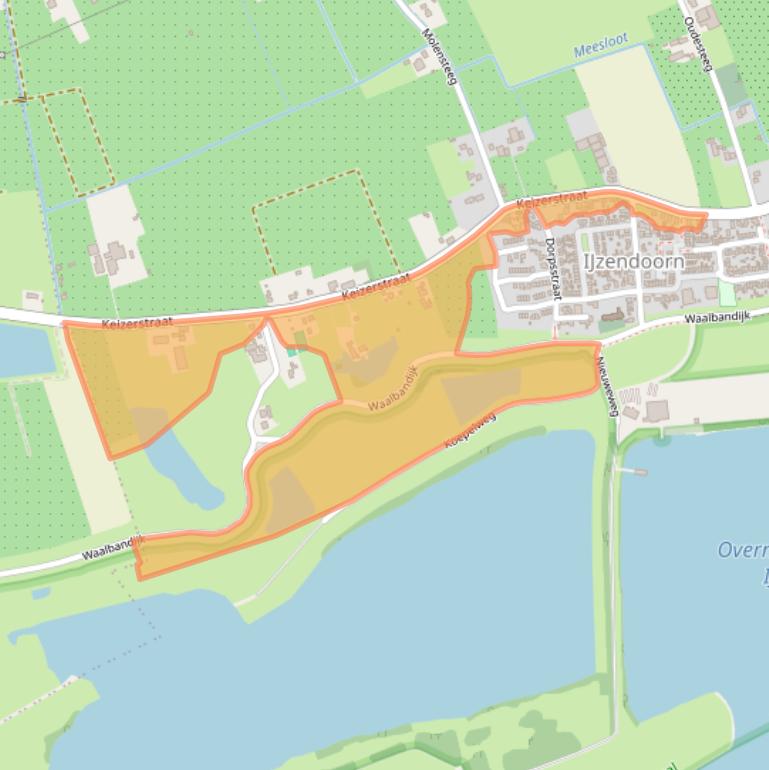 Kaart van postcodegebied 4053HJ.