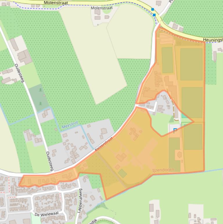 Kaart van postcodegebied 4053HK.