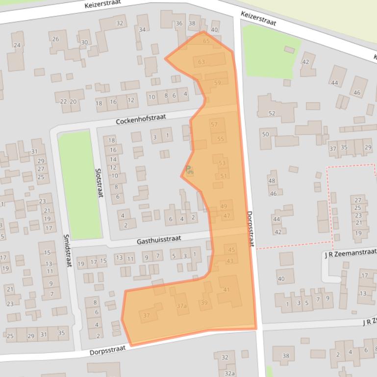 Kaart van postcodegebied 4053HM.