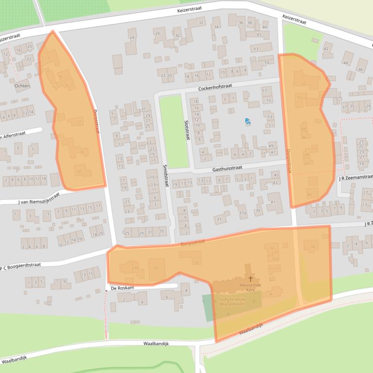 Kaart van postcodegebied 4053HN.