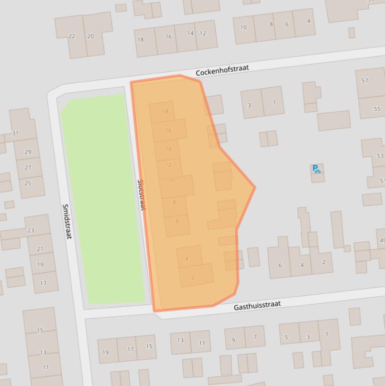 Kaart van postcodegebied 4053HT.
