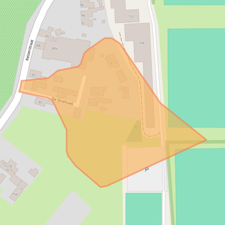 Kaart van postcodegebied 4053HX.