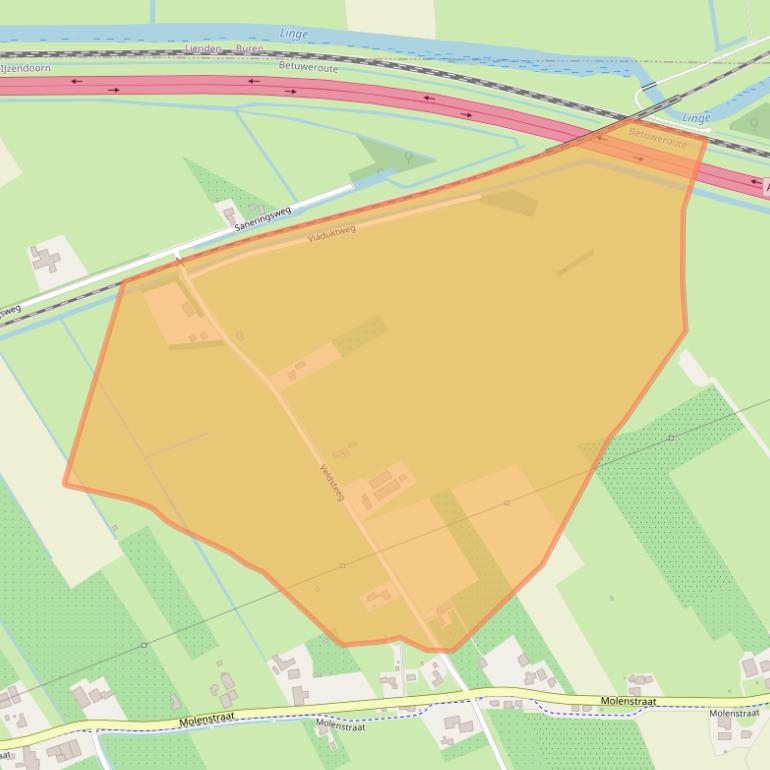Kaart van postcodegebied 4053JH.