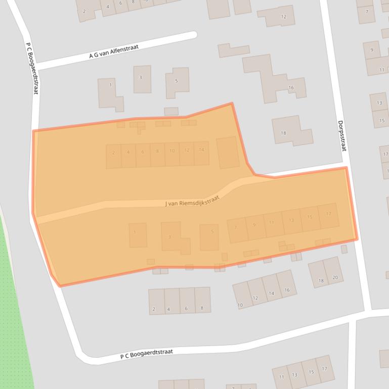 Kaart van postcodegebied 4053JT.