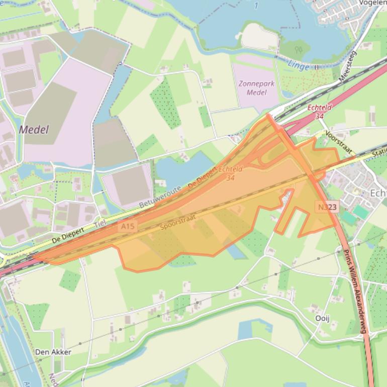 Kaart van postcodegebied 4054MA.