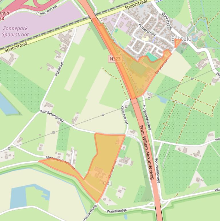 Kaart van postcodegebied 4054MN.