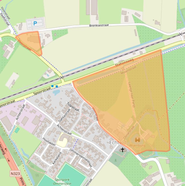 Kaart van postcodegebied 4054MX.