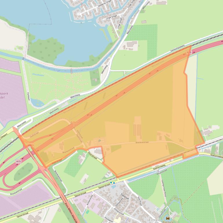 Kaart van postcodegebied 4054NE.
