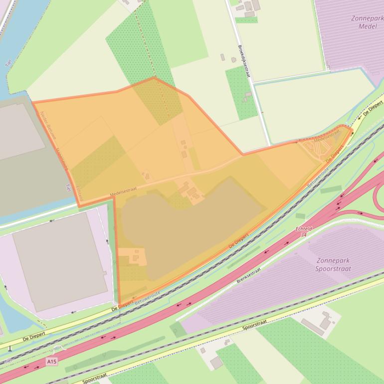 Kaart van postcodegebied 4054NH.
