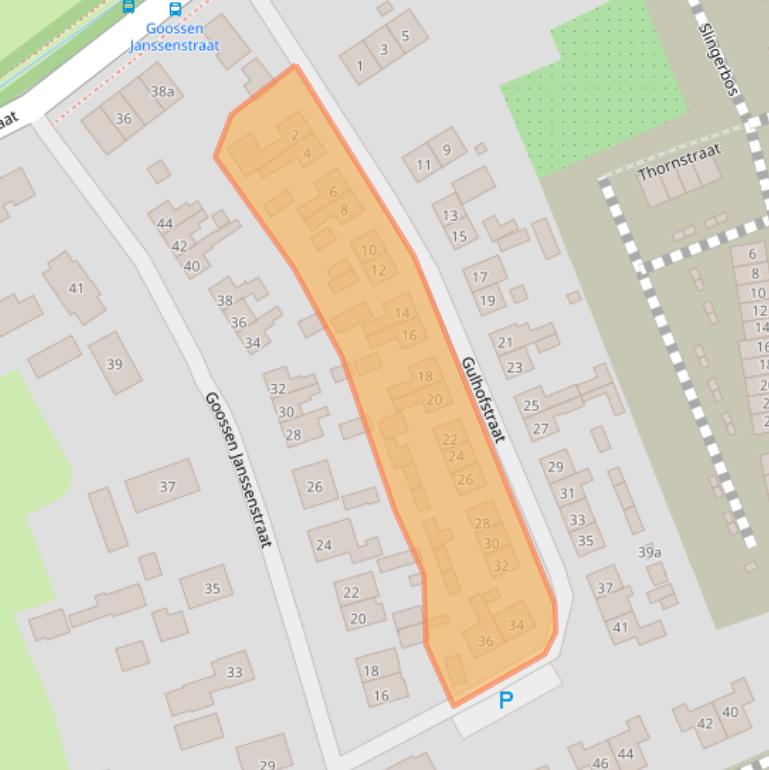 Kaart van postcodegebied 4061AG.