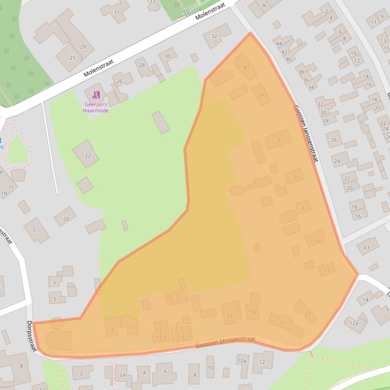 Kaart van postcodegebied 4061AH.