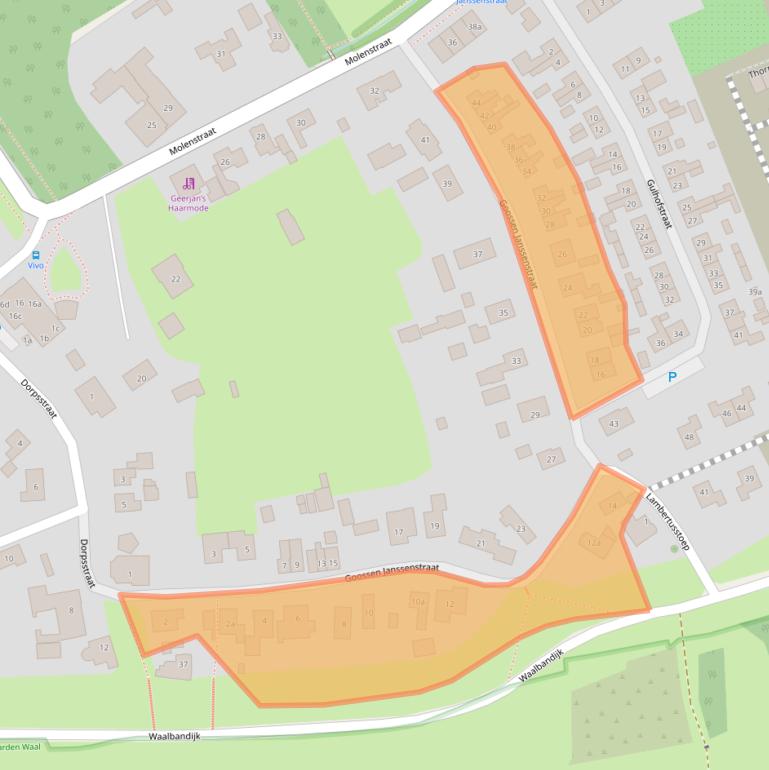 Kaart van postcodegebied 4061AJ.