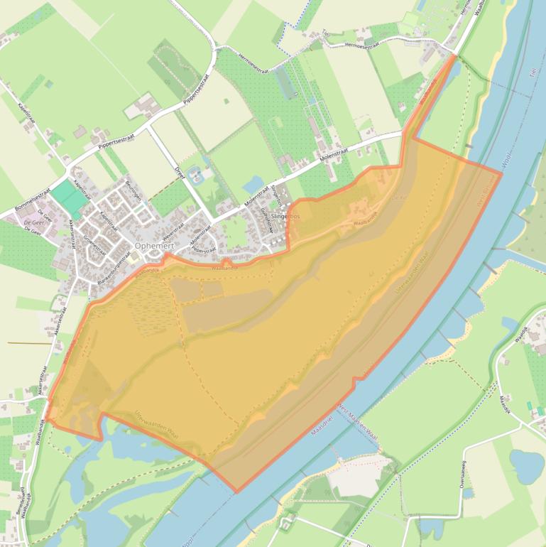 Kaart van postcodegebied 4061AL.