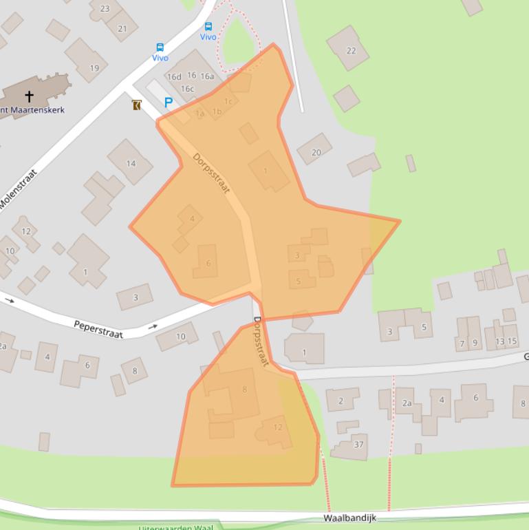 Kaart van postcodegebied 4061AM.