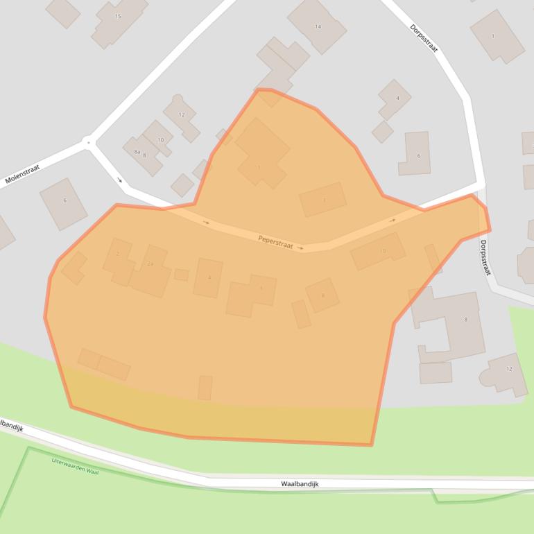 Kaart van postcodegebied 4061AN.