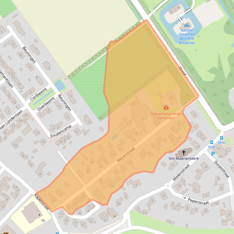 Kaart van postcodegebied 4061AP.