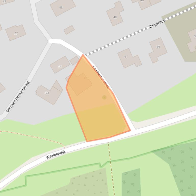 Kaart van postcodegebied 4061AV.