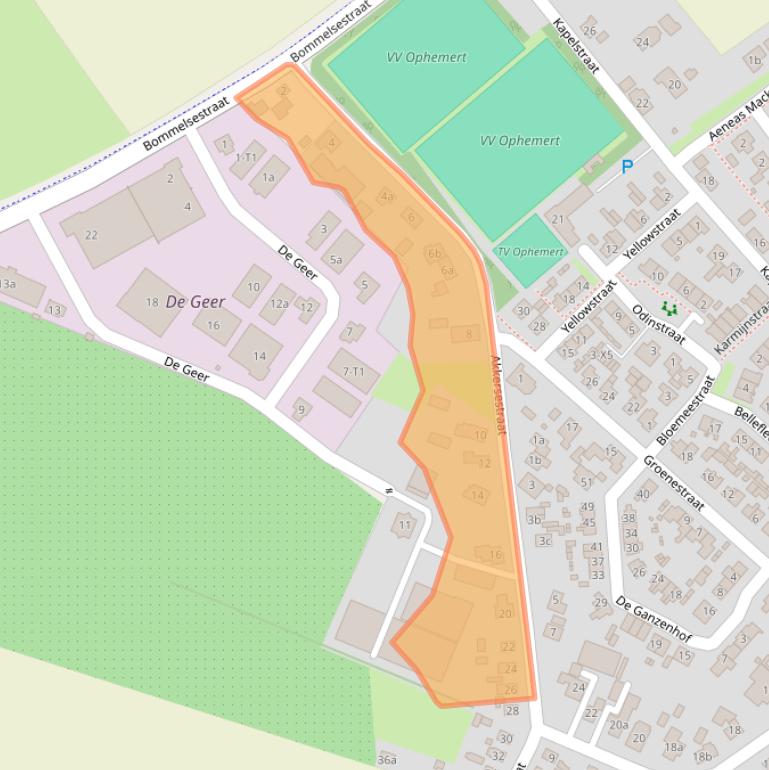 Kaart van postcodegebied 4061BH.