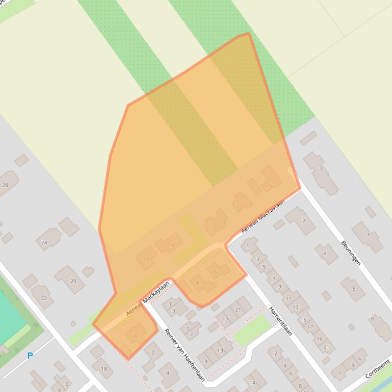 Kaart van postcodegebied 4061BP.