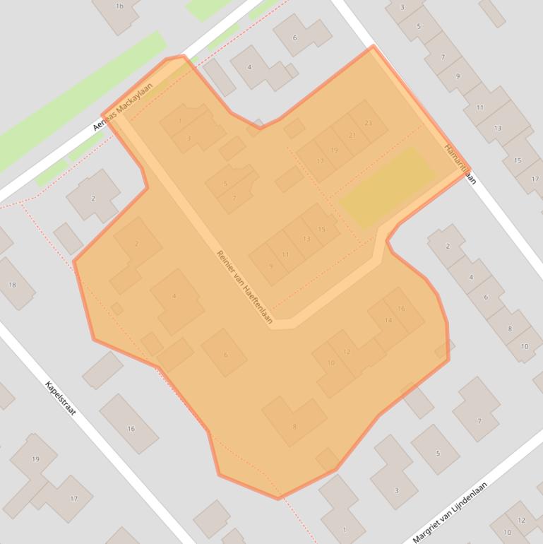 Kaart van postcodegebied 4061BR.