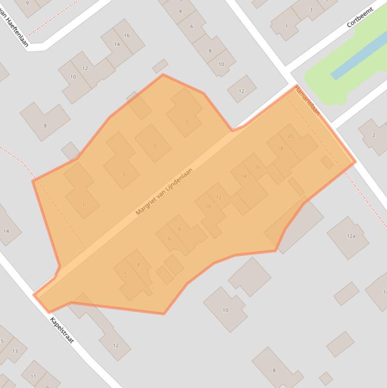 Kaart van postcodegebied 4061BS.