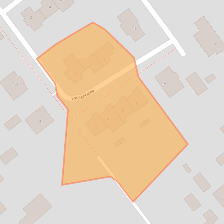 Kaart van postcodegebied 4061BZ.