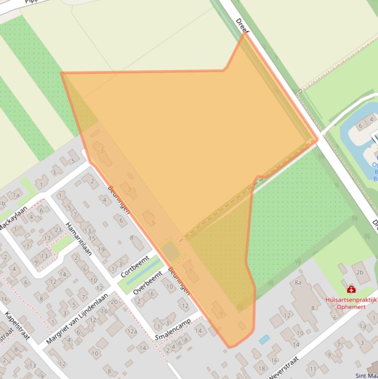 Kaart van postcodegebied 4061CA.