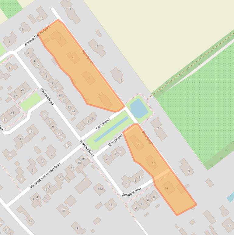 Kaart van postcodegebied 4061CB.